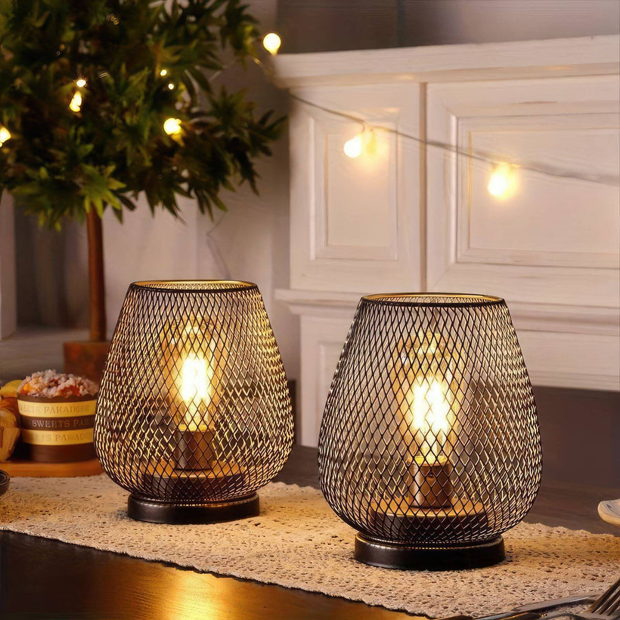 Lampa Siatkowa Lumo | Lampa Stołowa Dekoracyjna | Metalowa Oprawa