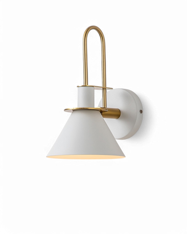 Lampa ścienna Lucien | Nowoczesne oświetlenie ścienne | Metal i mosiądz