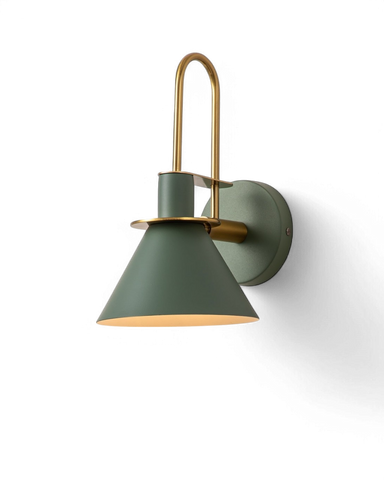 Lampa ścienna Lucien | Nowoczesne oświetlenie ścienne | Metal i mosiądz