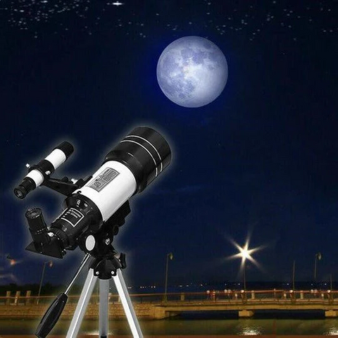 StellaView 70 | Teleskop astronomiczny dla początkujących | Soczewka 70mm i statyw aluminiowy