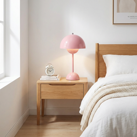 Lampa Stołowa NordLight DN001 | Skandynawska Lampa LED | Regulowane Światło Dotykowe