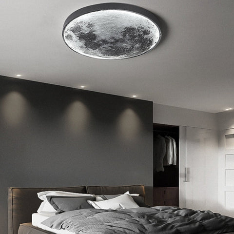 Lampa Ścienna Księżyc | Efekt 3D | LED ze Ściemniaczem i Pilotem