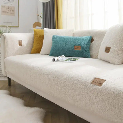 Pokrowiec Sofiero | Pokrowiec na Sofę Teddy Fleece | Miękka Ochrona i Dekoracja