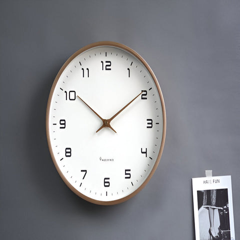 Nordwood Silent | Zegar ścienny cichy | Minimalistyczny design z drewna