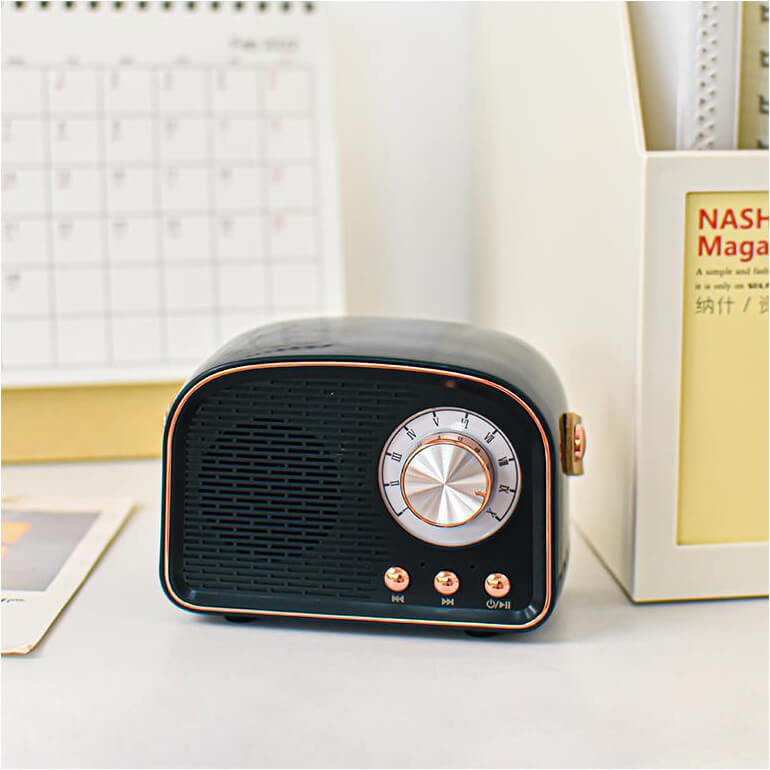 Głośnik Bezprzewodowy Vinta | Retro Odtwarzacz Bluetooth | Klasyczny Styl z Nowoczesną Technologią
