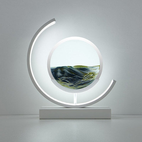 LuminPiask | Lampa LED z Ruchomym Piaskiem | Dekoracja Antystresowa