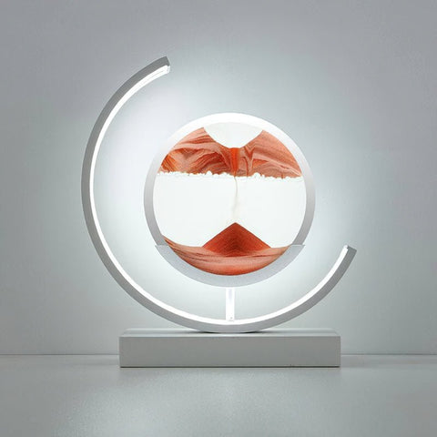 Lampa z Piaskowym Krajobrazem | Dekoracyjna Lampa LED | Ruchoma Sztuka