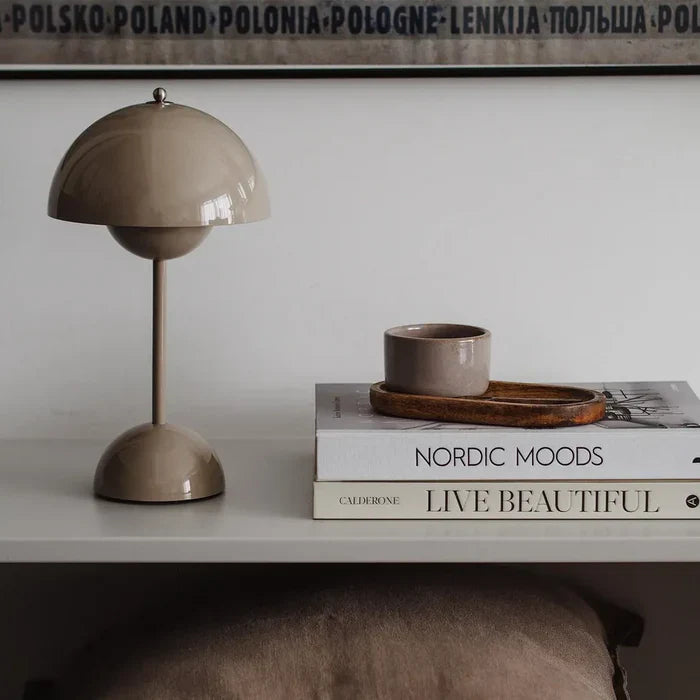 Bezprzewodowa Lampa Stołowa Orbio | Minimalistyczne Oświetlenie Biurkowe | LED USB