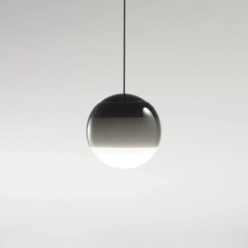 Lampa Wisząca Auro | Szklana Lampa Kula | Gradientowy Efekt Światła