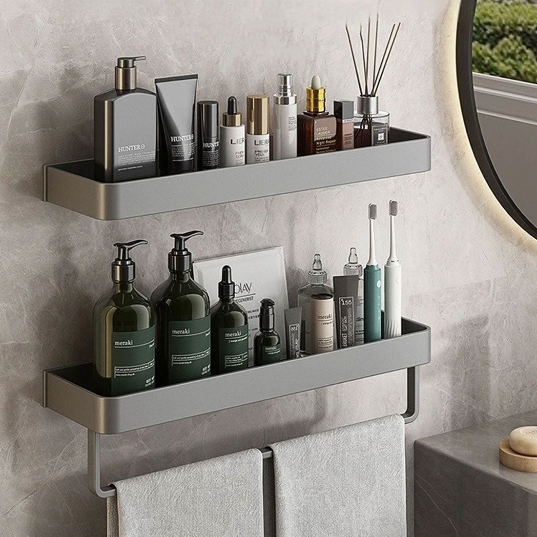 Vetra | Półka Ścienna do Łazienki | Aluminium Malowane Proszkowo