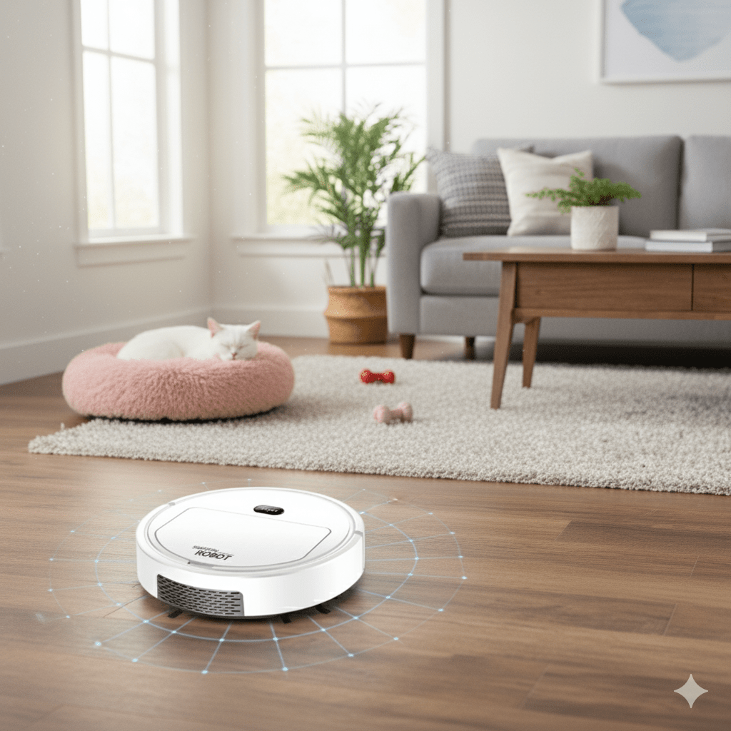 Odkurzacz Robotyczny SilentDust | Automatyczny Robot Sprzątający | HEPA Filtr i Cicha Praca