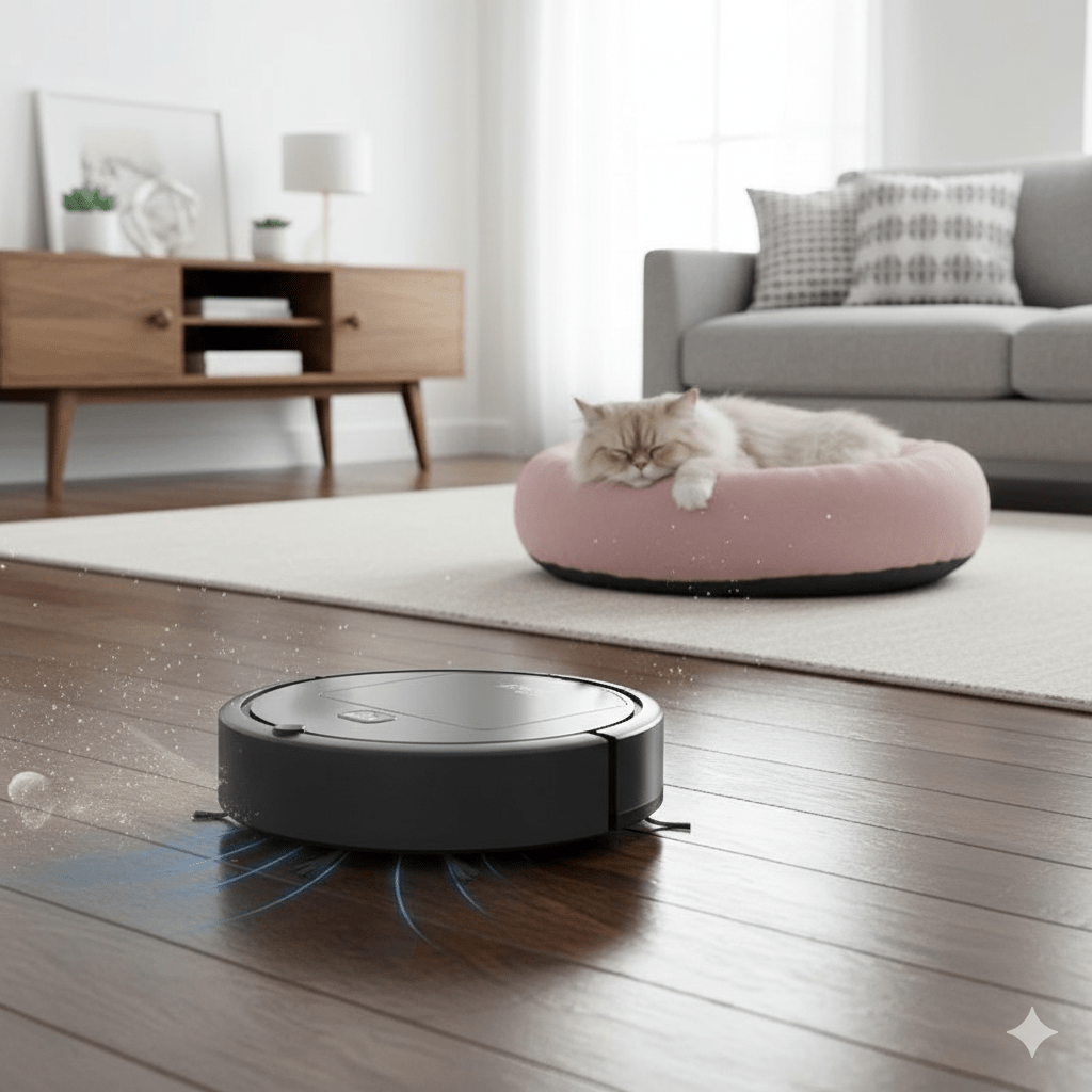 Odkurzacz Robotyczny SilentDust | Automatyczny Robot Sprzątający | HEPA Filtr i Cicha Praca
