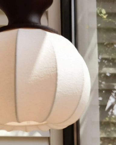 Lampa Wisząca Luno | Lampa sufitowa do salonu | Jedwabny klosz