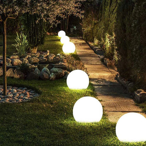 Lampa GlowSphere | Kula Ogrodowa LED | Sterowanie Pilotem | 16 Kolorów
