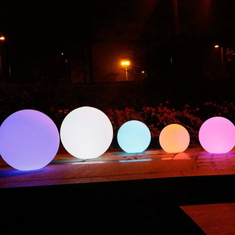 Lampa GlowSphere | Kula Ogrodowa LED | Sterowanie Pilotem | 16 Kolorów