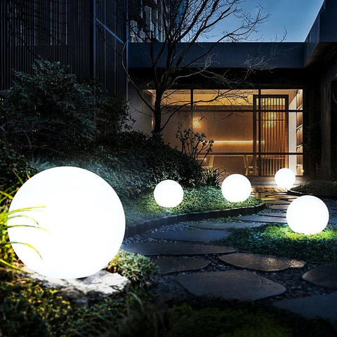 Lampa GlowSphere | Kula Ogrodowa LED | Sterowanie Pilotem | 16 Kolorów