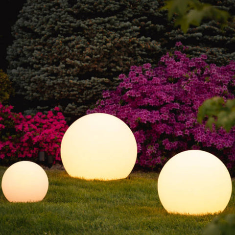 Lampa GlowSphere | Kula Ogrodowa LED | Sterowanie Pilotem | 16 Kolorów