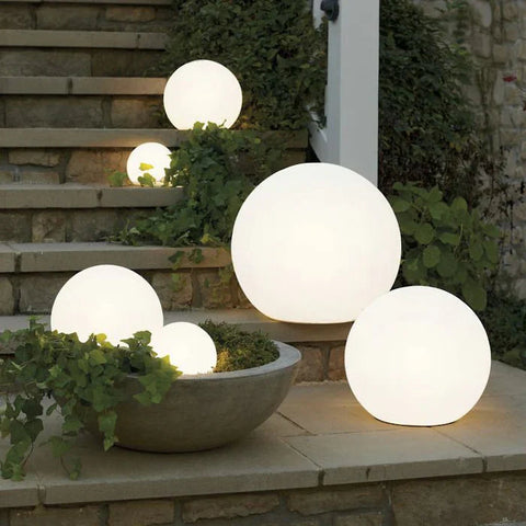 Lampa GlowSphere | Kula Ogrodowa LED | Sterowanie Pilotem | 16 Kolorów