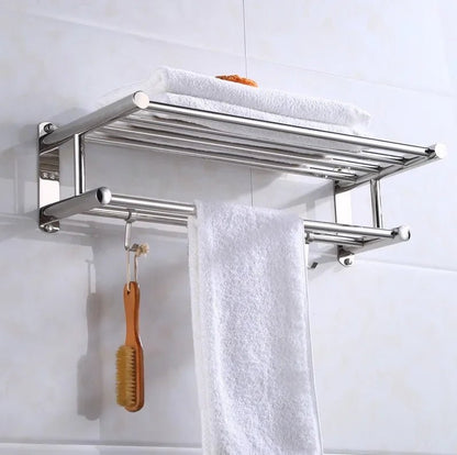Półka Steelrack | Wieszak na Ręczniki | Stal Nierdzewna do Łazienki