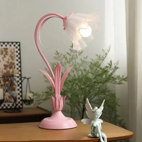 Lampa Stołowa Fleuris | Stylizowana Lampa Kwiatowa | Vintage Elegancja