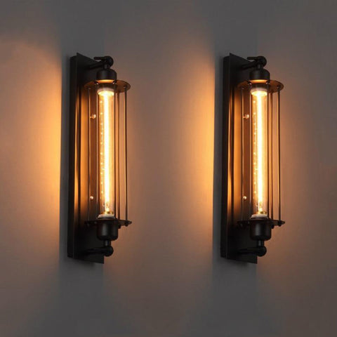 Lampa Ścienna Vintage | Oświetlenie LED Dekoracyjne | Żeliwna Konstrukcja