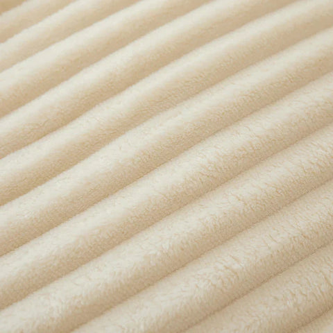 Koc CozyStripe | Koc Zimowy Dekoracyjny | Miękki Polar Flanelowy